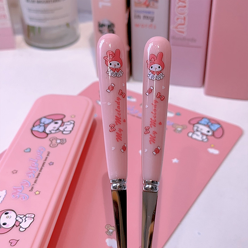 可爱库洛米玉桂狗勺子叉子套装长柄卡通可爱餐具学生上班族勺汤匙,淘宝优惠券,粉丝福利购,淘宝优惠卷