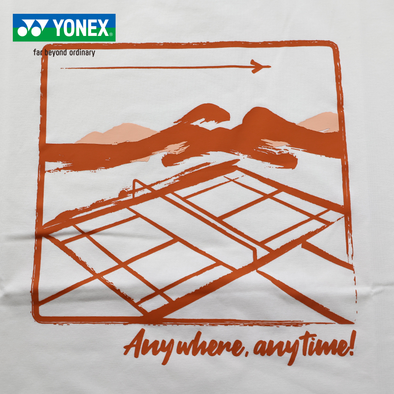 yonex2025新款尤尼克斯羽毛球服yy男女短袖T恤速干透气训练运动服 - 图2