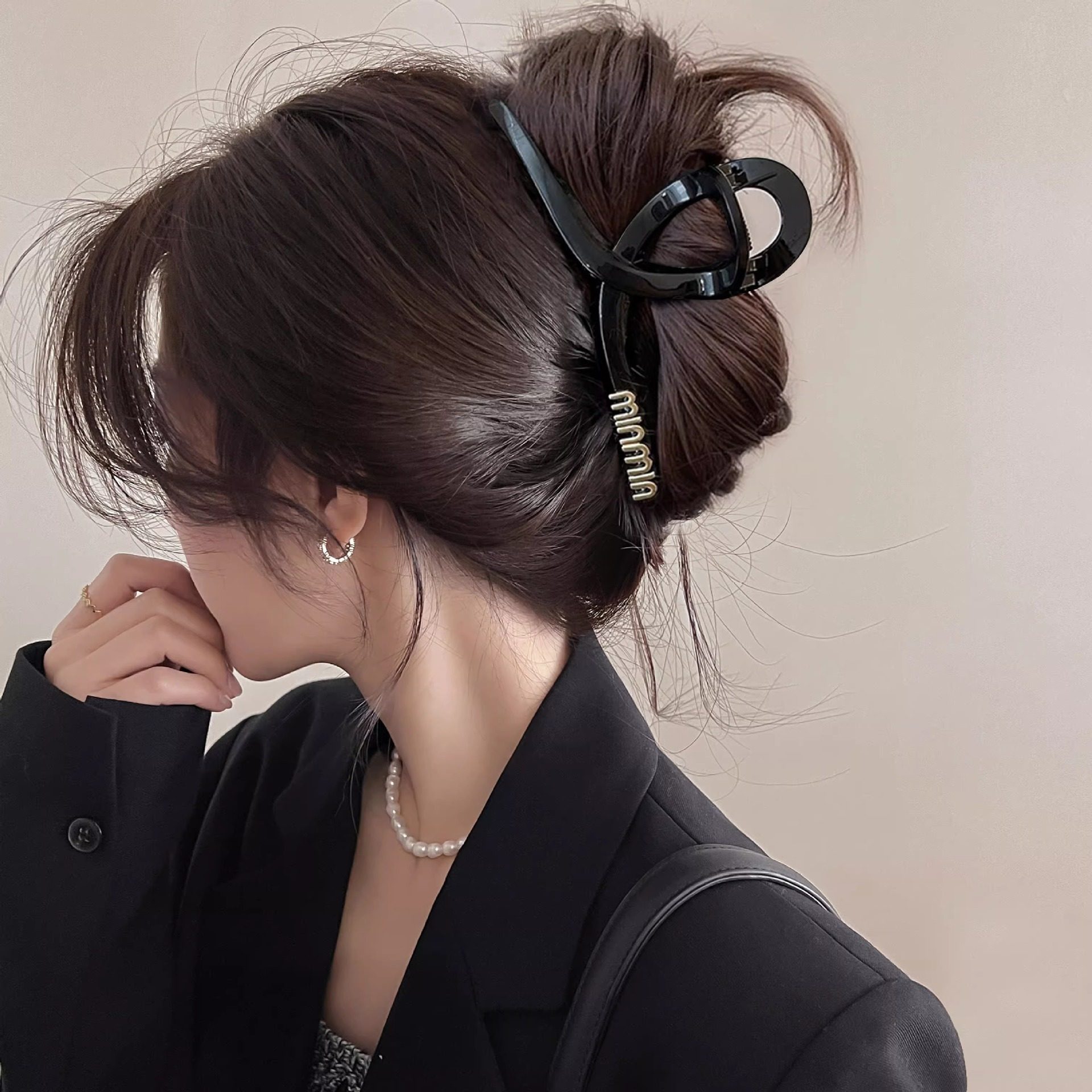 高级感大号抓夹发量多盘发夹子女毛绒鲨鱼夹新款韩式咖色发卡,淘宝优惠券,粉丝福利购,淘宝优惠卷