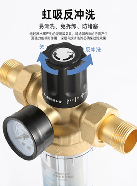前置过滤器家用自来水精滤芯反洗