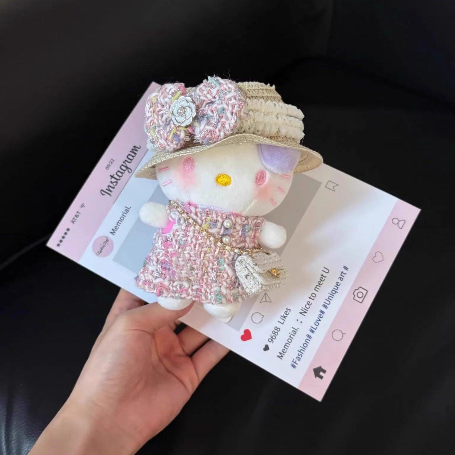 日本正版miu系kitty KT手提包女可爱迷你包玩偶包挂件钥匙扣挂饰,淘宝优惠券,粉丝福利购,淘宝优惠卷