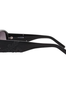 代购MCM男女太阳镜防紫外线渐变镜片非偏光醋酸纤维材质方形黑色