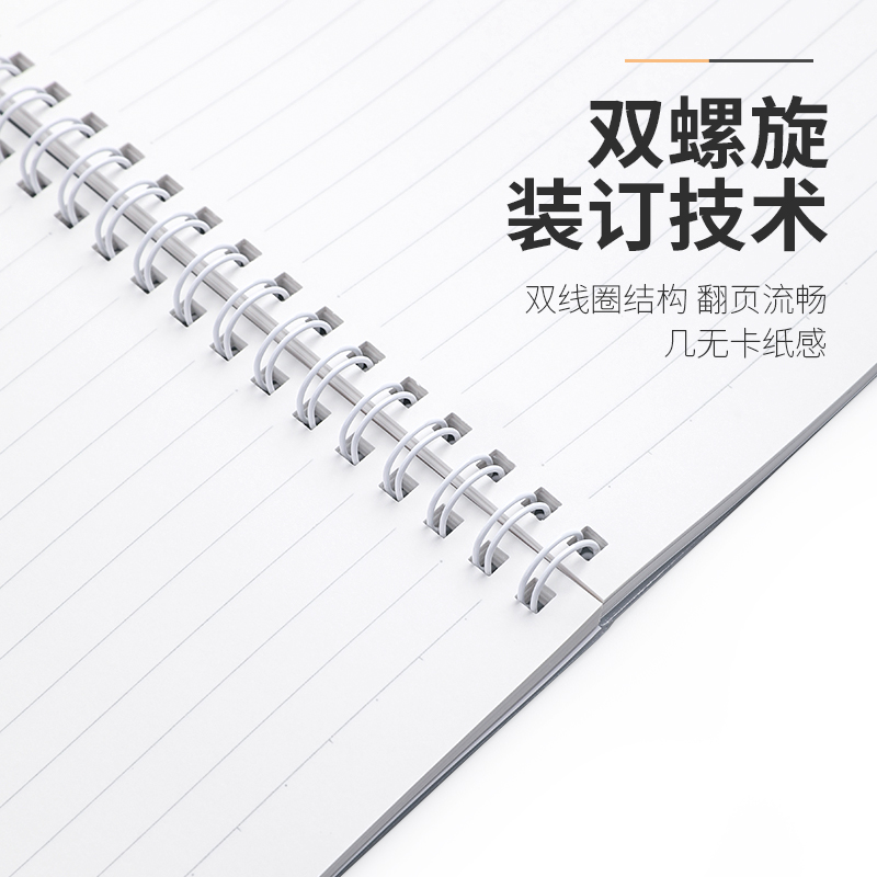 日本KOKUYO国誉笔记本淡彩曲奇PP面双螺旋装订本子学生用B5线圈本简约记事本A5可爱女小清新便携A6本子-图2