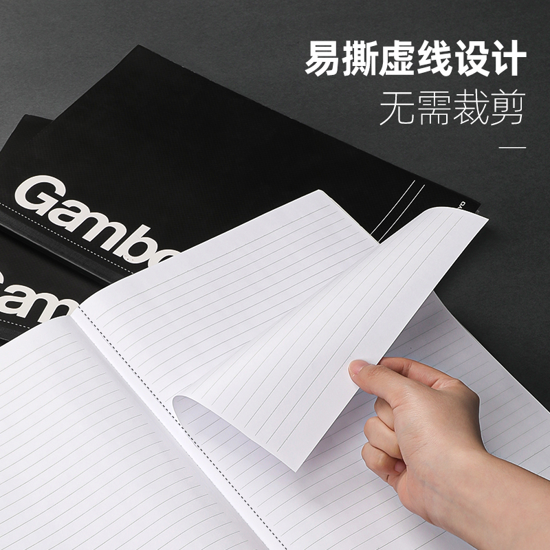 日本KOKUYO国誉Gambol笔记本横线方格软面抄无线装订本小学生高中格子本A4 A5 B5商务记事本文具本子WCN-GNB - 图3