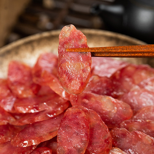 旗峰腊味_年货礼盒东莞腊肠纯猪肉肠高档礼盒装团购年货送礼囤货 - 图1