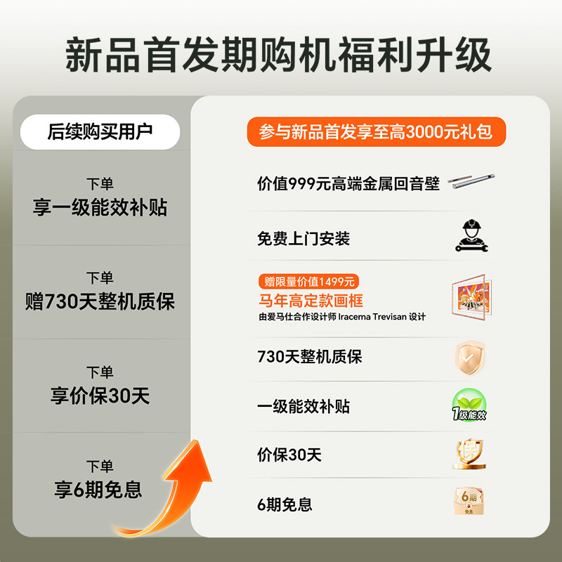 创维壁纸 75英寸A7H Pro无缝贴墙艺术Miniled电视机 补贴A7F升级,淘宝优惠券,粉丝福利购,淘宝优惠卷