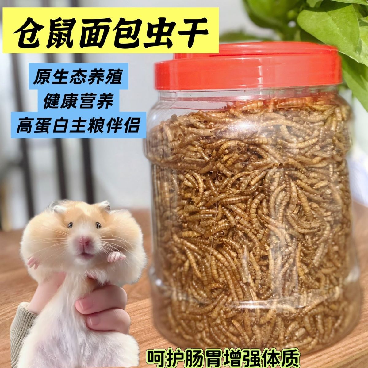 仓鼠零食面包虫干鹦鹉玄凤鸟粮乌龟锦鲤增色粮食饲料通用粮黄粉虫 - 图0