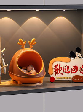 入户玄关钥匙收纳摆件进门口鞋柜