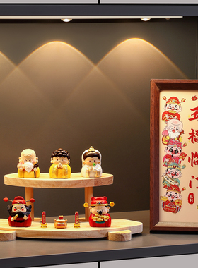 五路财神爷装饰摆件家居布置玄关