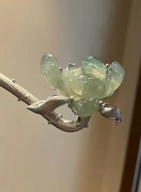 旗袍发簪新中式古风女感檀木独特气质中国风发饰盘发发钗簪子
