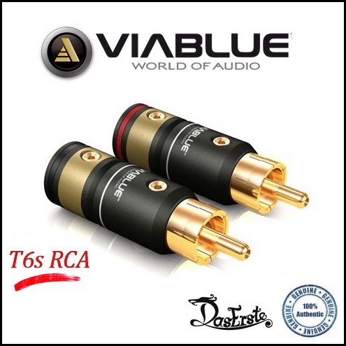 原裝VIABLUE威寶 T6s RCA(德國進口/T6s/24K鍍金/發燒/蓮花插頭)