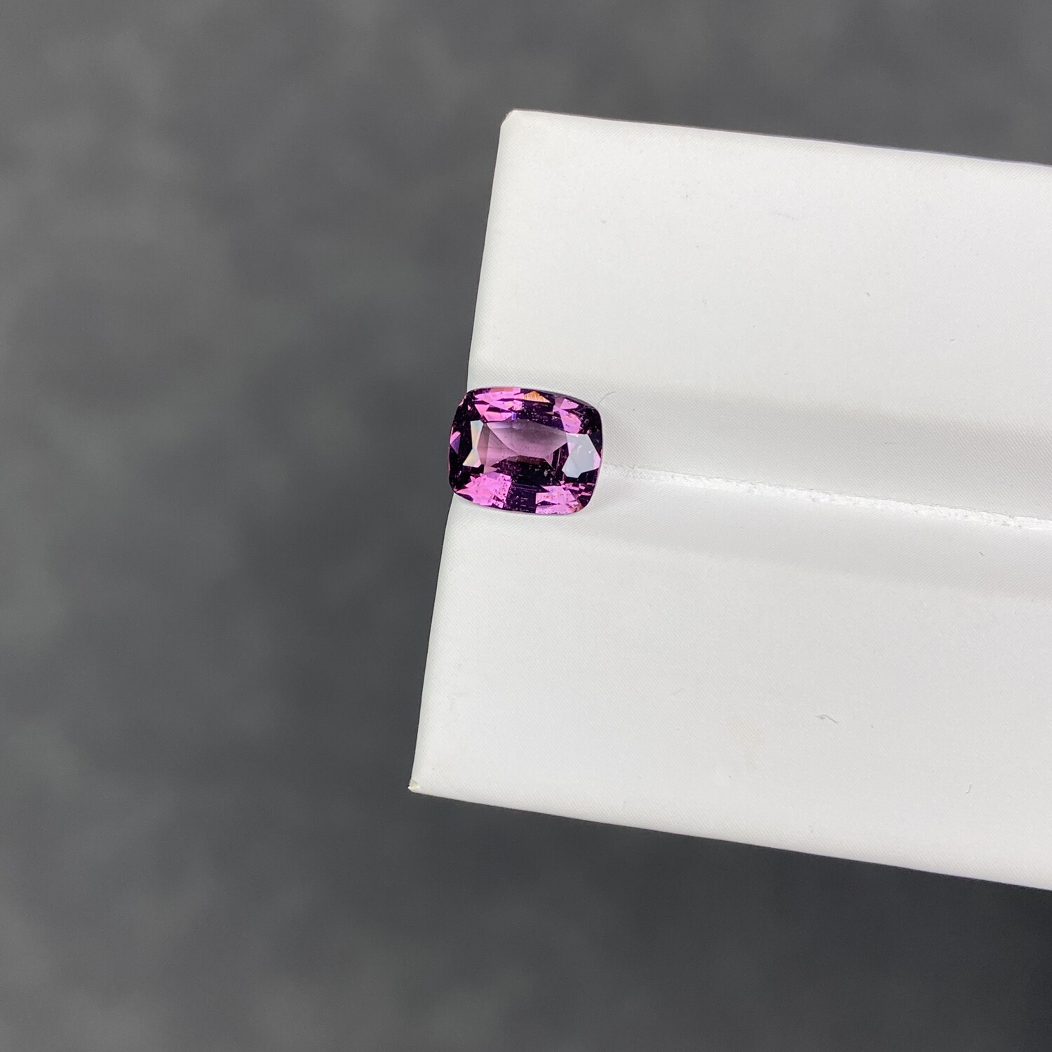 Natural red purple spinel baguette color gemstone clean
