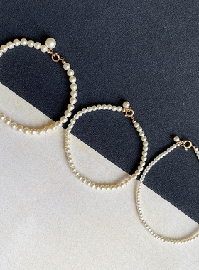 正圆简约时尚迷你精致白珍珠手串