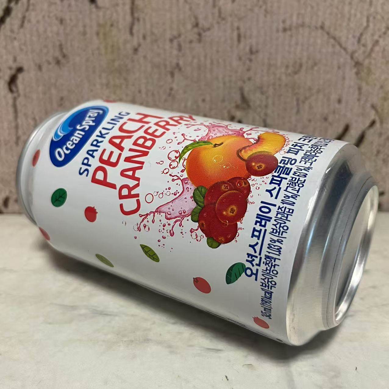 临期特卖 韩国进口优鲜沛蔓越莓蜜桃汽水345ml 碳酸饮料 休闲饮品,淘宝优惠券,粉丝福利购,淘宝优惠卷