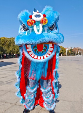 舞狮道具舞狮服装成人醒狮表演套装单人狮子头年会演出舞狮子狮头