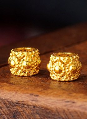 手工古法沙金蜻蜓眼隔珠diy饰品手链编绳文玩串珠材料配件