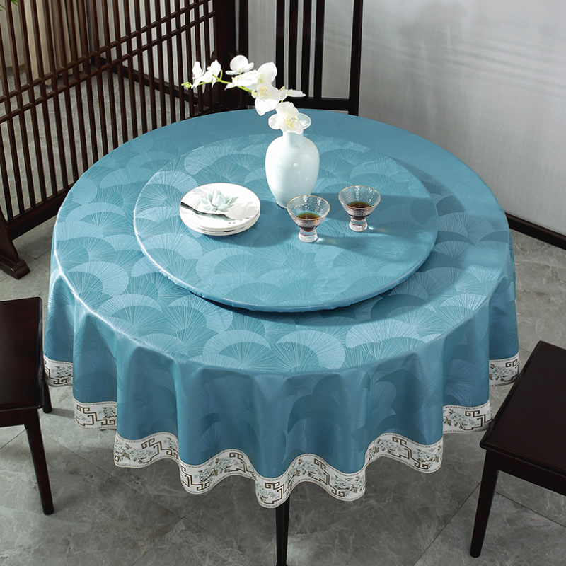 圆桌布防水防油防烫免洗家用圆形台布大圆桌布餐桌布转盘套桌垫厚,淘宝优惠券,粉丝福利购,淘宝优惠卷