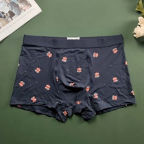 Ballet Slave Modale Mens Underwear Cartoon Summer Thin speed dry printed middle waist Youth sports flat angle pants