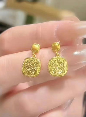 锤纹爆闪冰糖碎冰冰几何方块项链