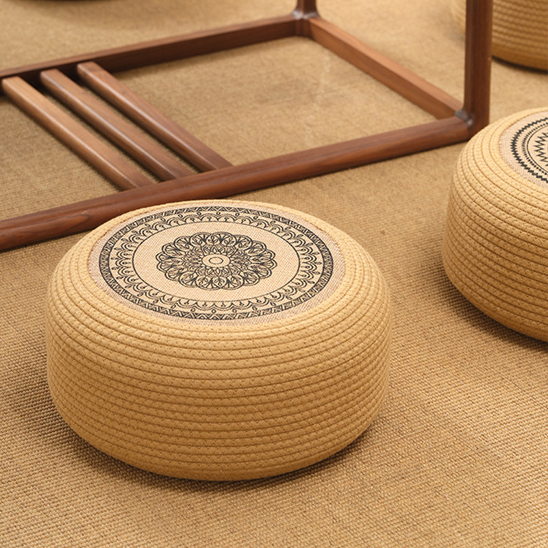 坐垫蒲团坐墩小凳子日式家用榻榻米脚凳客厅阳台加厚加高圆凳墩子,淘宝优惠券,粉丝福利购,淘宝优惠卷