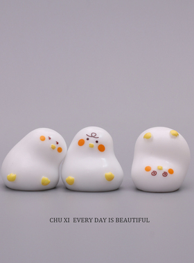 卡通可爱搞怪表情治愈情绪小胖鸭