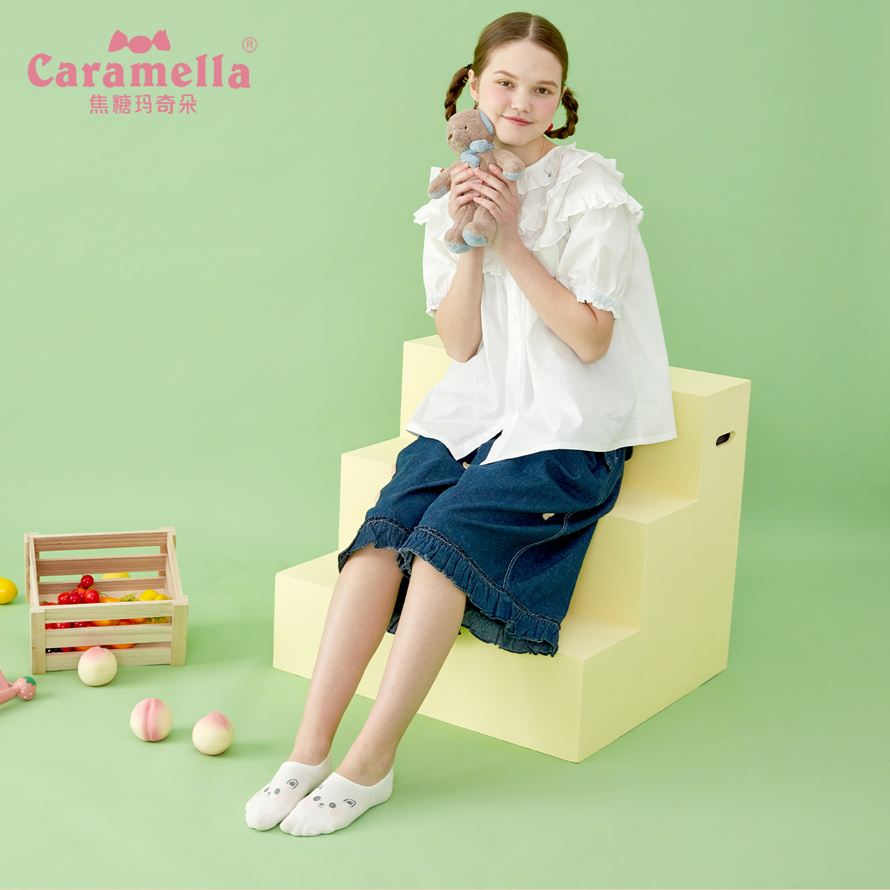 caramella服饰旗舰店CARAMELLA袜子女ins潮可爱小动物短袜夏天薄款日系浅口隐形棉船袜2