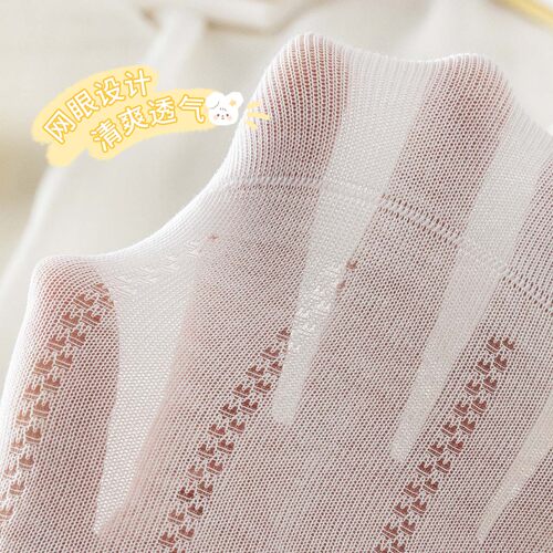 caramella春夏新品可爱袜子女生爆款网眼透气少女卡通棉袜中筒袜 - 图2