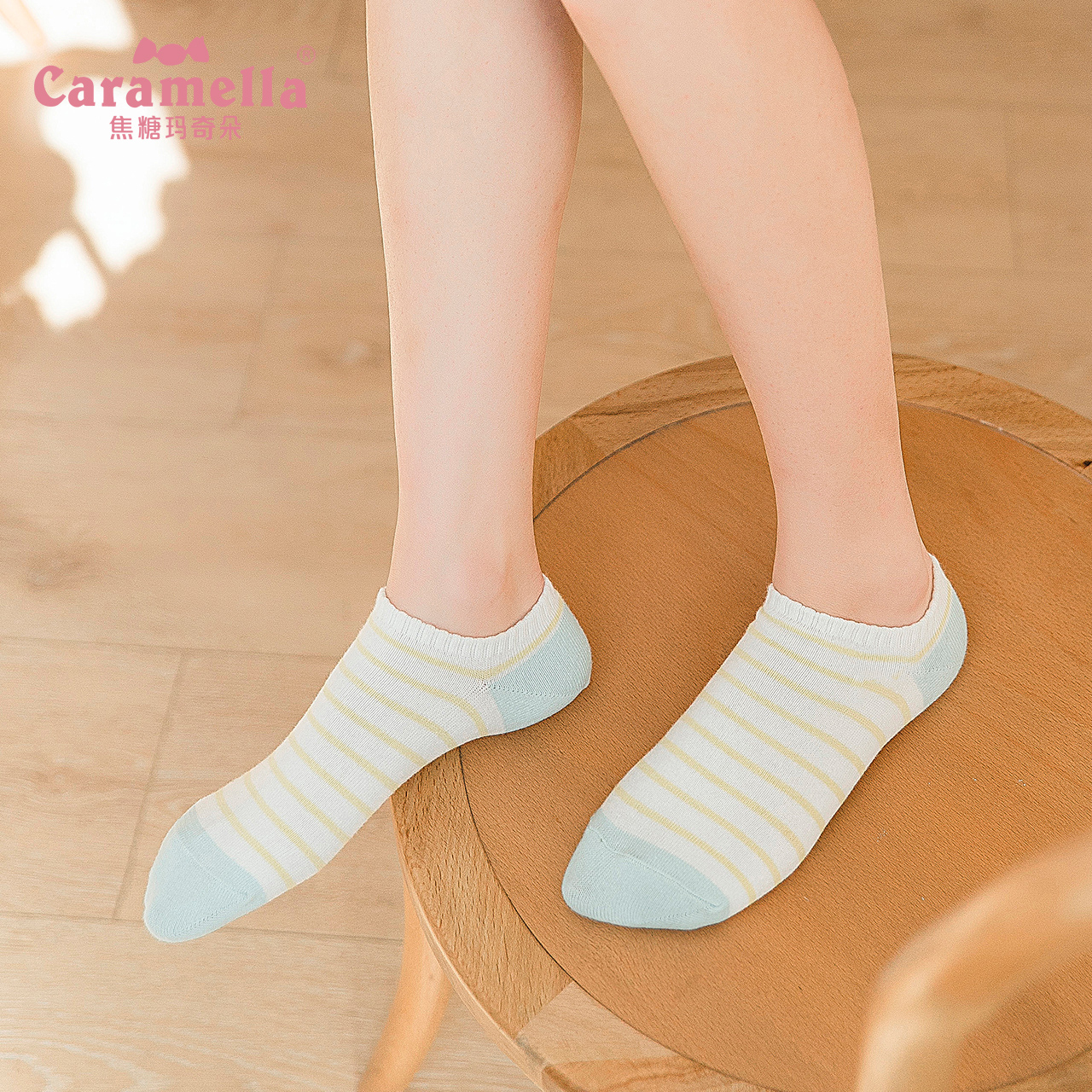 caramella服饰旗舰店CARAMELLA袜子女夏天中筒袜棉袜薄款短袜低帮浅口纯色袜子女ins潮3