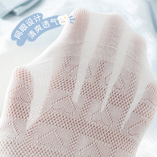 caramella袜子女夏季可爱薄款女士棉短袜女生透气新款爆款中筒袜 - 图2