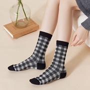 caramella秋冬新款羊毛长袜加厚袜4双装