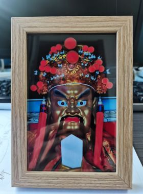 唐卡五爷桌摆龙五爷画像挂轴财神龙五爷神像家堂屋供奉挂画装饰画