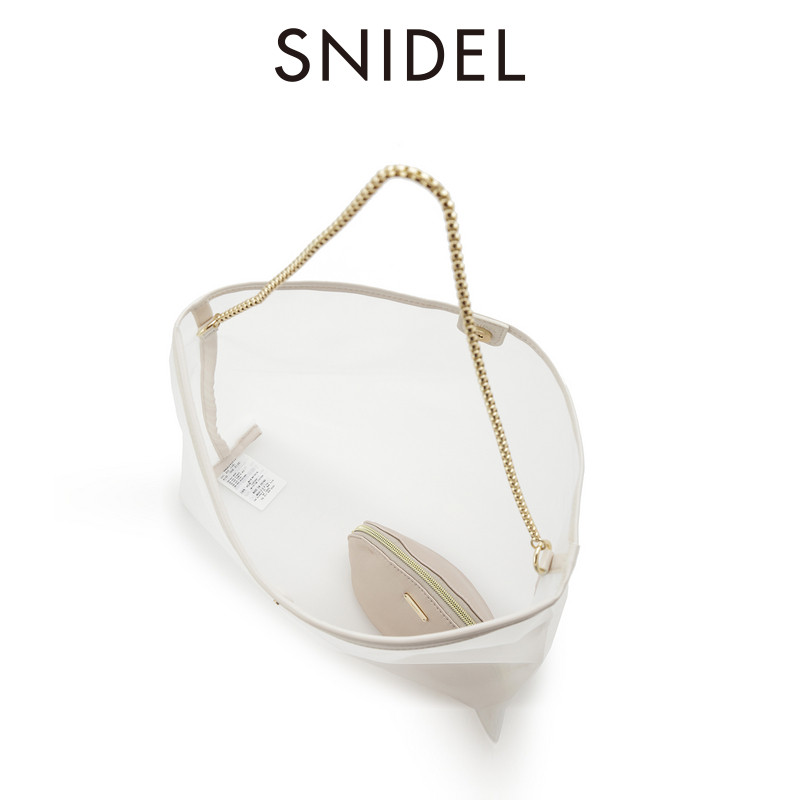 SNIDEL春夏款百搭透明方形手提单肩手拿包两件装SWGB242613,淘宝优惠券,粉丝福利购,淘宝优惠卷