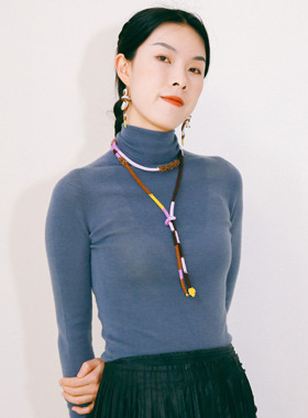 原创设计手工编织项链秋冬毛衣链