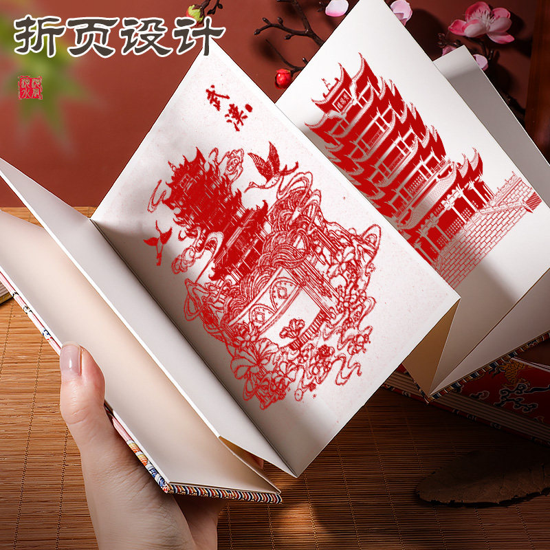旅行宫廷通关文牒圣旨折叠本空白折页收集照片盖章集邮贴纸手账本,淘宝优惠券,粉丝福利购,淘宝优惠卷