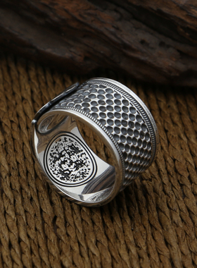 富贵人宽版银饰品s999纯银如意