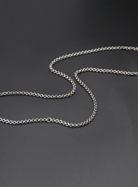 富贵鹿双圆环项链男女环扣环小牌