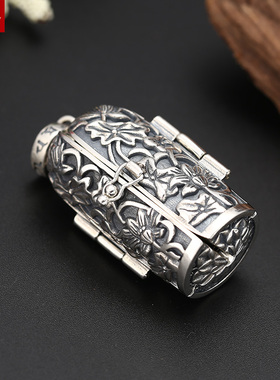 西方三圣车挂饰大吊坠纯银男士