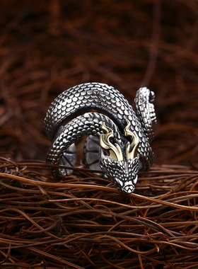 富贵鹿男士古银泰银古玩复古风