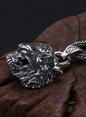 富贵鹿霸气风纯银复古饰品吊坠