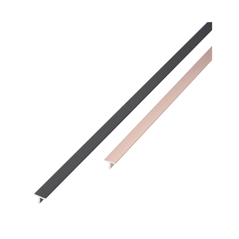 铝合金t型条木地板压条收边条金属不锈钢钛金装饰线条压边门槛T条-图3