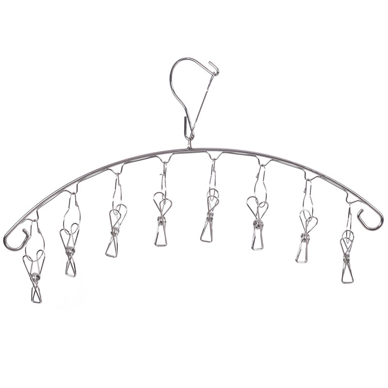 不锈钢衣架晒袜子神器多夹子防风挂钩家用内衣袜架多功能小晾衣夹,淘宝优惠券,粉丝福利购,淘宝优惠卷