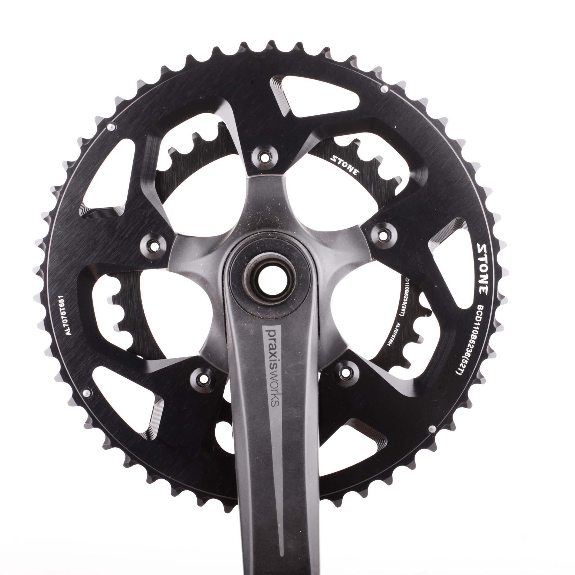 STONE BCD110 五爪曲柄功率计用 变速齿盘 52T 36T rotor - 图2