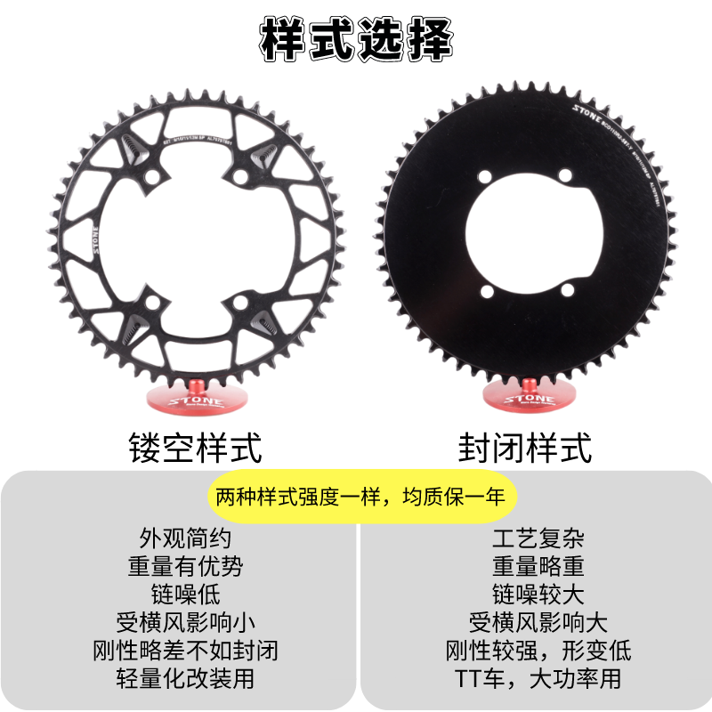 STONEBCD110R2 R7100 UTR8100 DAR9200曲柄牙盘正负齿单盘12速-图1