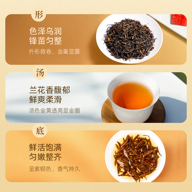 天之红祁红皇茶特级祁门红茶原产地正宗红茶独立小包红茶茶叶60g - 图2