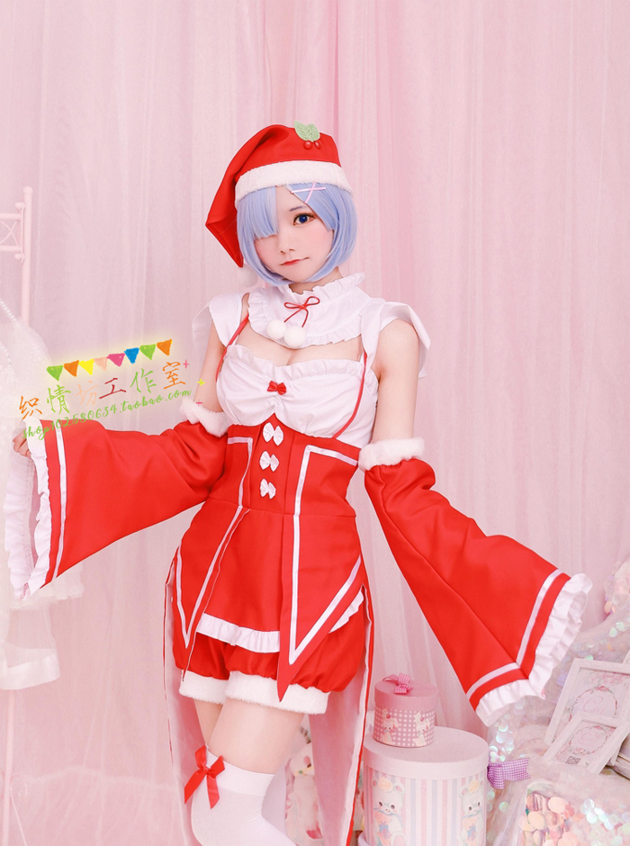 Re:从零开始的异世界生活 拉姆蕾姆雷姆圣诞装 COSPLAY服 - 图0