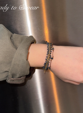 天然石编织手工叠戴手绳