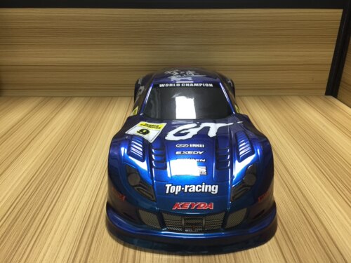 聚乐 1:10本田GT渐变色平跑PVC吸塑车壳 遥控车升级配件宽185MM - 图0