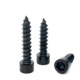 Black stainless steel hexagonal horn self-tapping screw
