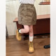 No. 7 Children's Warehouse Girls' Fashionable American Workwear Denim Skirt Spring Clothes New Children's High Waist A-Line Skirt Trendy