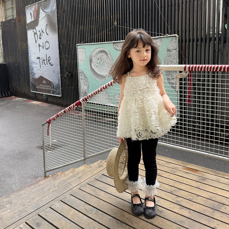 柒号童仓女童韩版蕾丝拼接打底裤春夏新款甜美高弹力亲肤针织裤潮,淘宝优惠券,粉丝福利购,淘宝优惠卷